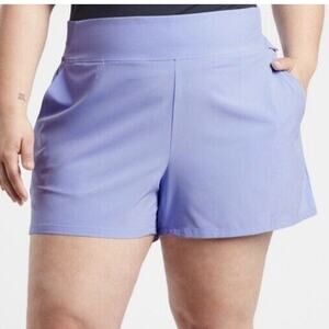 Athleta Brooklyn Shorts Blue Periwinkle Size 26 New Without Tags Condition